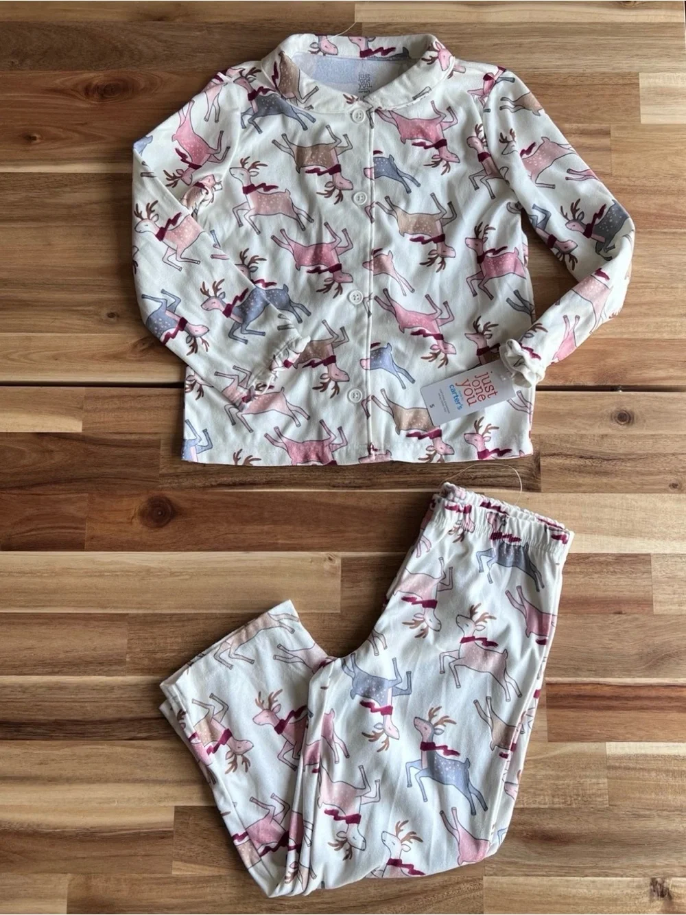Carter’s Just One You Girls 2-PC flannel Pajama Set 5T